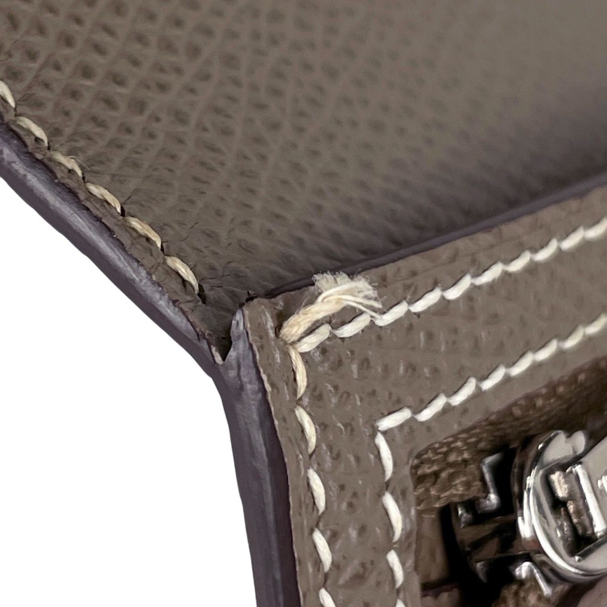 Hermes Bearn Souffle Logo Bifold Wallet Veau Epsom Etoupe — view 9