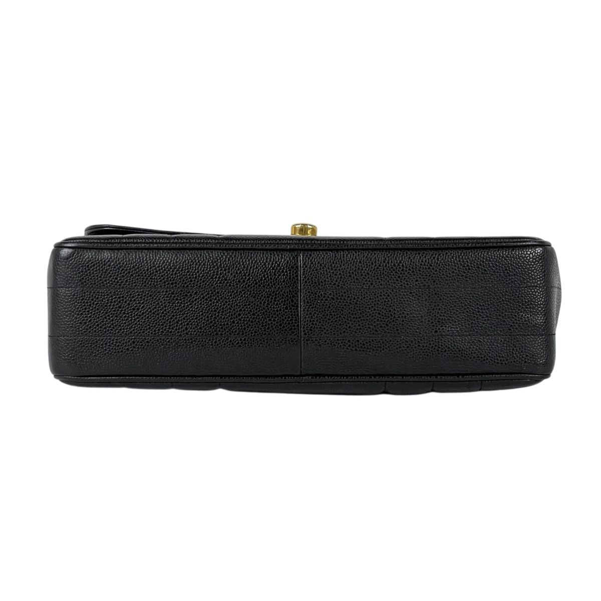Chanel Mademoiselle Handbag CC Logo Caviar Leather Black — view 5