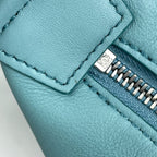 Loewe Cubby Cross Small Anagram Leather Blue Shoulder Bag — view 4