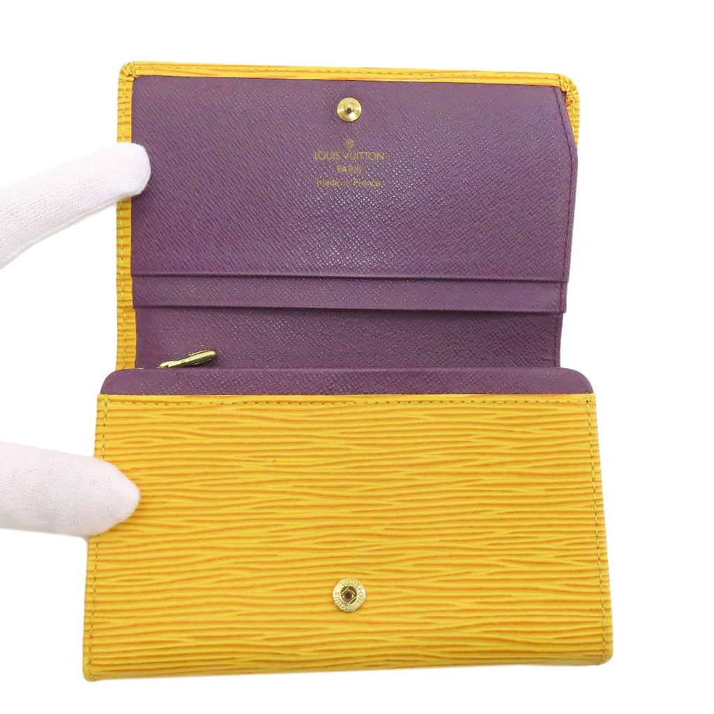 Louis Vuitton Porte Monnaie Billets Tresor Bifold Wallet Epi — view 4
