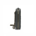 Chanel Shoulder Bag Gray Gold CC Logo Quilted Phone Case Mobile Pouch — view 2