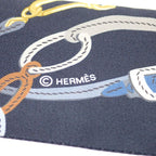 Hermes Twilly Brides de Gala Scarf Silk Navy — view 7