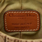 Dior Trotter Pen Stand Case Beige Brown Canvas Leather — view 8