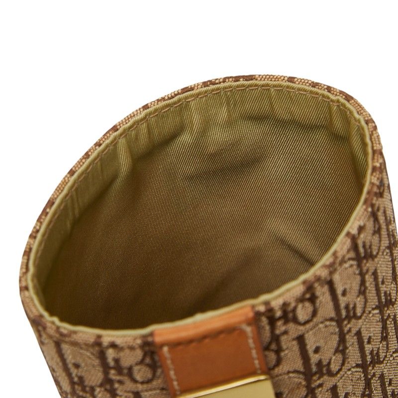 Dior Trotter Pen Stand Case Beige Brown Canvas Leather — view 5