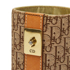 Dior Trotter Pen Stand Case Beige Brown Canvas Leather — view 7