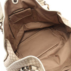 Celine Tote Macadam Beige Ivory Canvas Leather — view 3