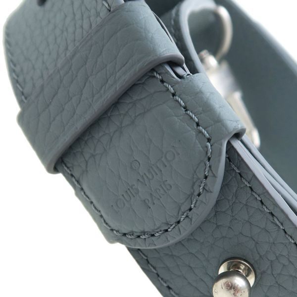 Louis Vuitton Shoulder Strap Leather Gray — view 2