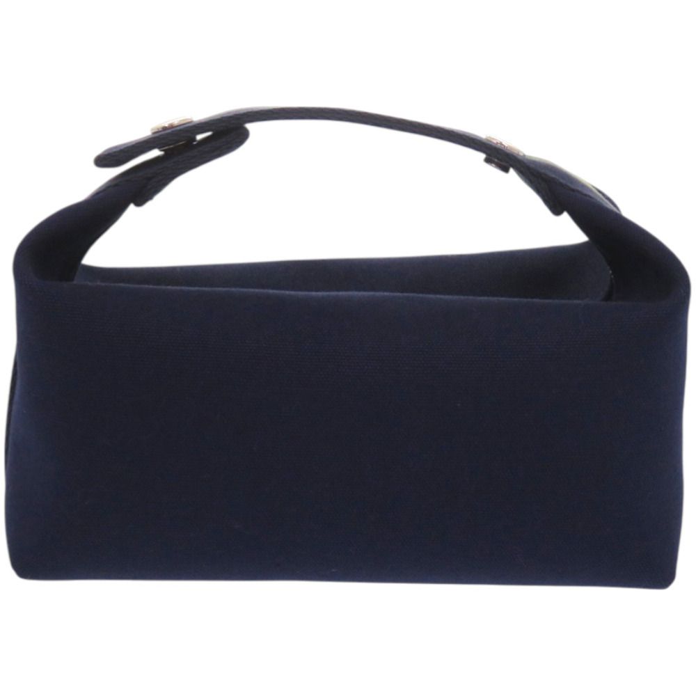 Hermes Bride a Brac PM Black Pavillon 04 Cotton Marine Navy Handbag — view 2