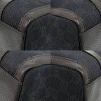 Gucci Mini Boston GG Canvas Leather Black Handbag — view 4