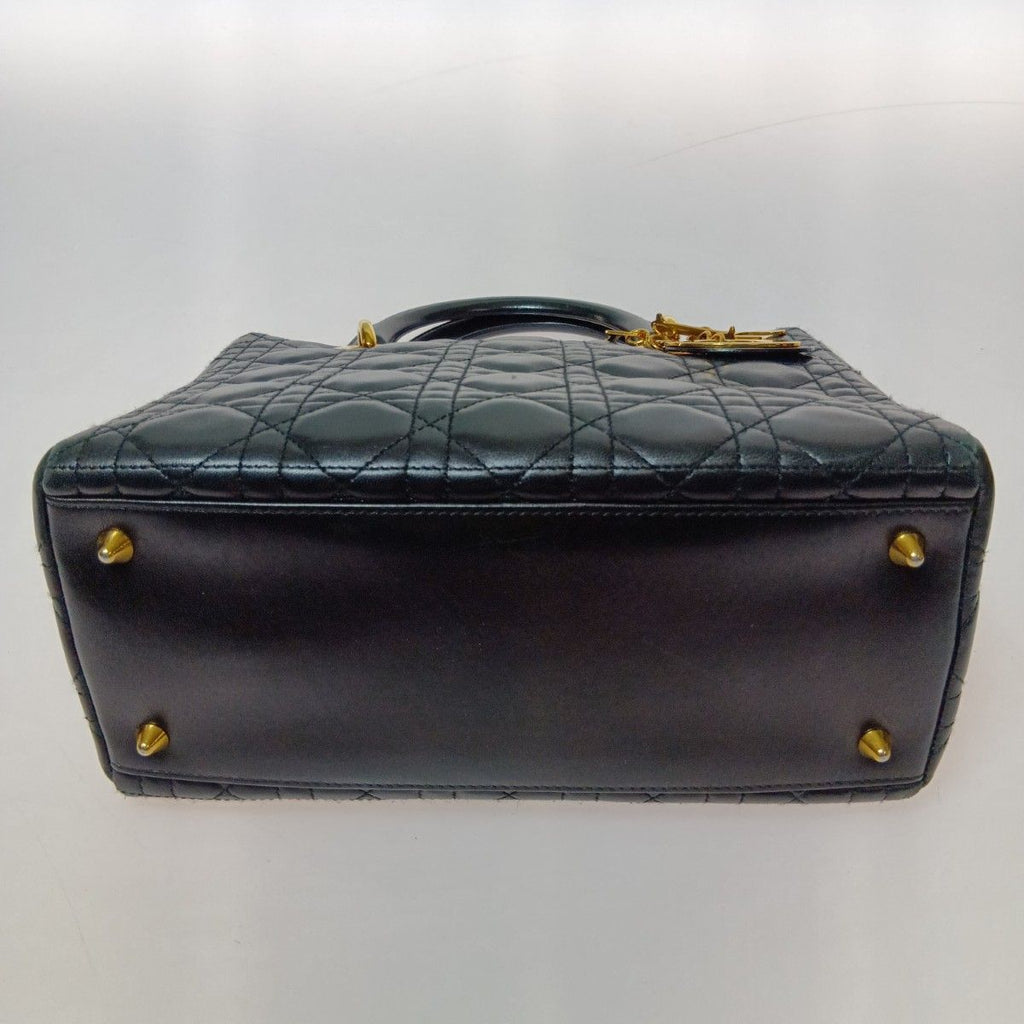Dior Cannage Handbag Black — view 3