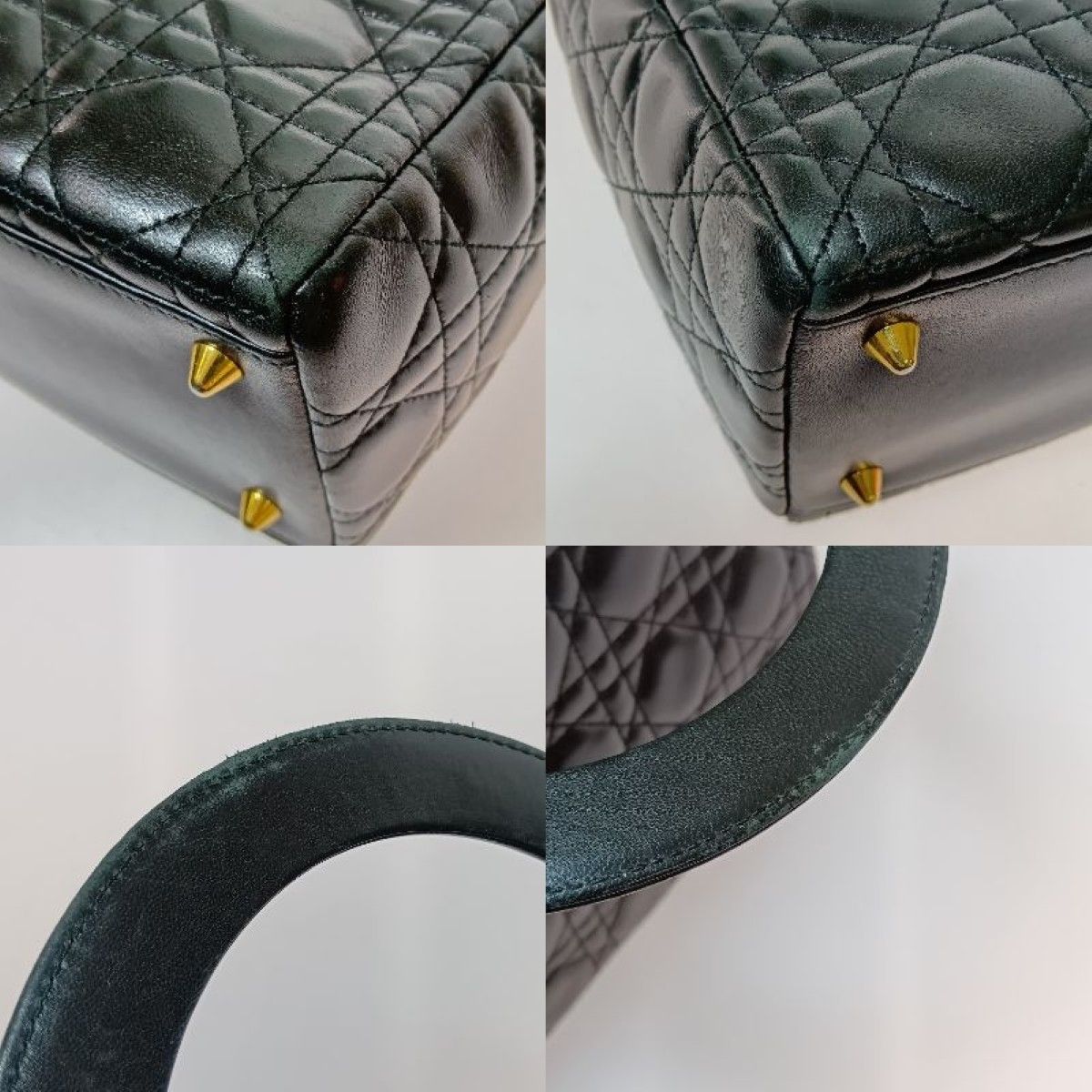Dior Cannage Handbag Black — view 4