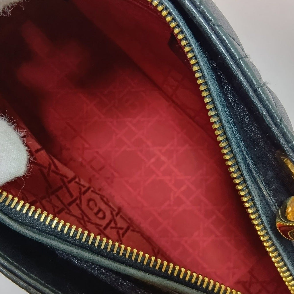 Dior Cannage Handbag Black — view 8
