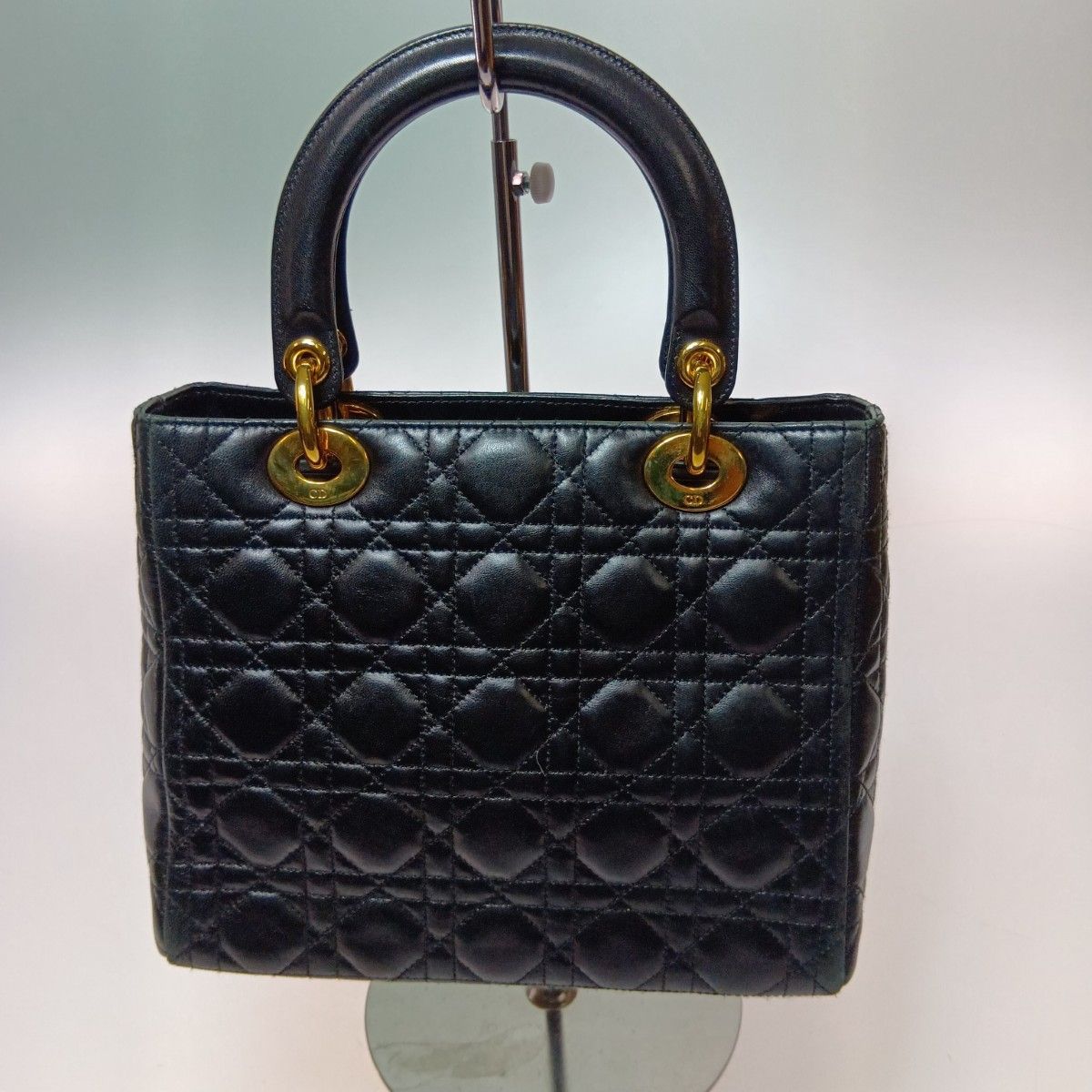 Dior Cannage Handbag Black — view 2