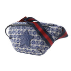 Gucci Star Children's Double Geometric Canvas Blue Kids Waist Bag — view 2