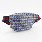 Gucci Star Children's Double Geometric Canvas Blue Kids Waist Bag — view 3