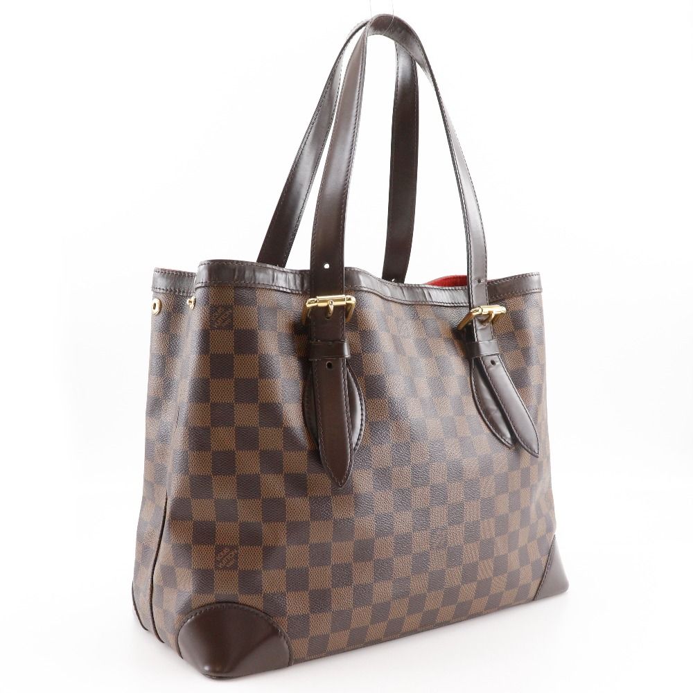 Louis Vuitton Hampstead MM Damier Canvas Brown Tote — view 3