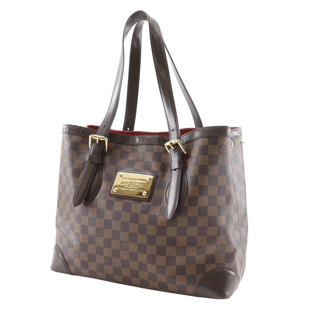 Louis Vuitton Hampstead MM Damier Canvas Brown Tote — view 2
