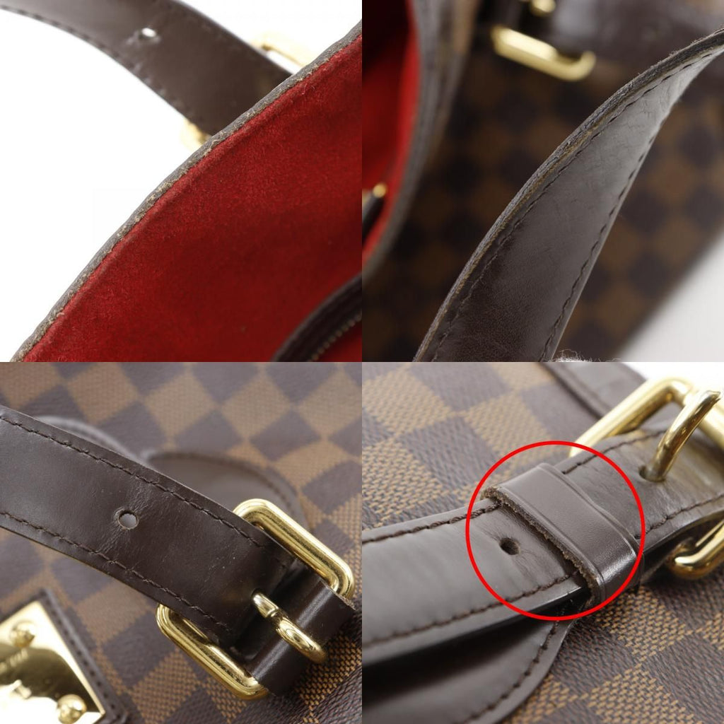 Louis Vuitton Hampstead MM Damier Canvas Brown Tote — view 9