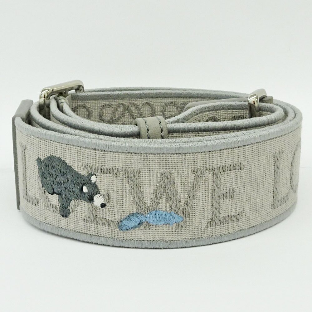 Loewe Shoulder Strap Suna Fujita Animal Anagram Gray — view 3