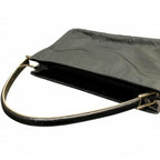 Prada Nylon Croco Shape Push Metal Handle Shoulder Bag — view 9