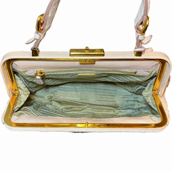 Prada Gathered Clasp Bag Handbag — view 6