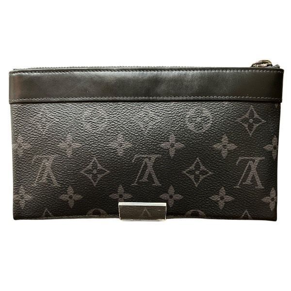 Louis Vuitton Monogram Eclipse Pochette Discovery PM Clutch — view 2