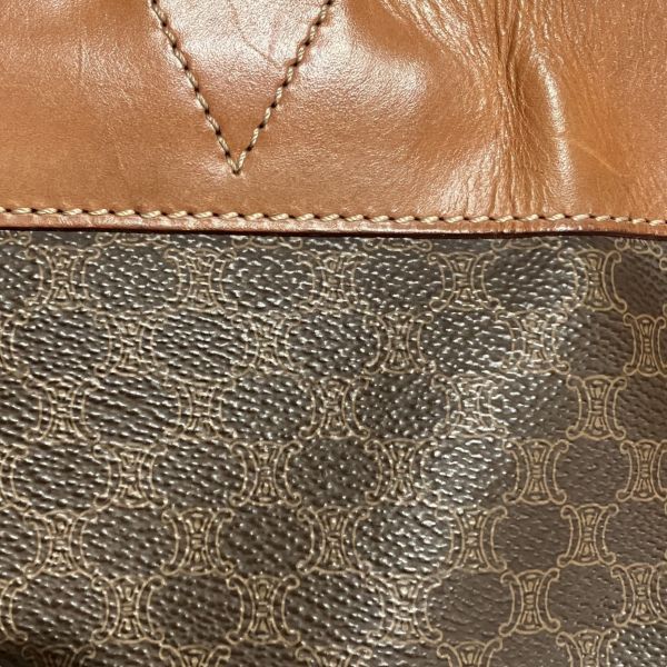 Celine Macadam Pattern Leather Tote — view 8