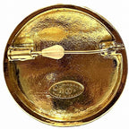 Chanel Quilted CC Logo Vintage Brooch — view 3