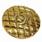 Chanel Quilted CC Logo Vintage Brooch — view 5