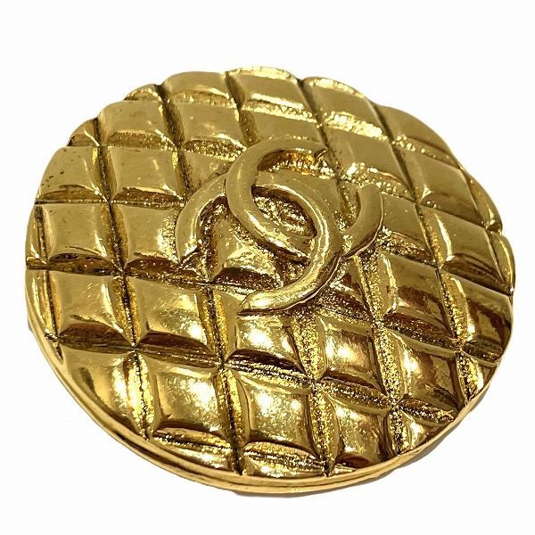 Chanel Quilted CC Logo Vintage Brooch — view 5