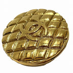 Chanel Quilted CC Logo Vintage Brooch — view 4