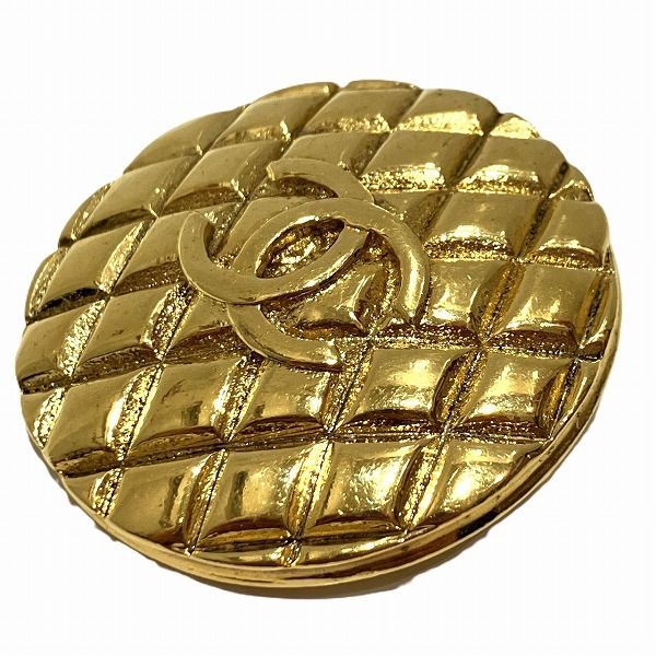 Chanel Quilted CC Logo Vintage Brooch — view 4