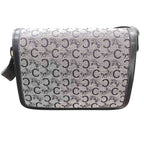 Celine Macadam Gray Leather Shoulder Bag — view 2