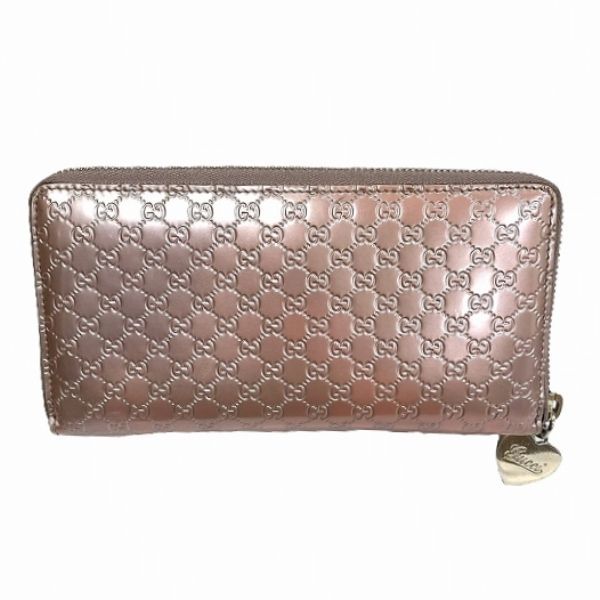 Gucci Micro Guccissima Pink Pearl Enamel Wallet — view 2