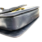 Celine Macadam Gray Leather Shoulder Bag — view 9