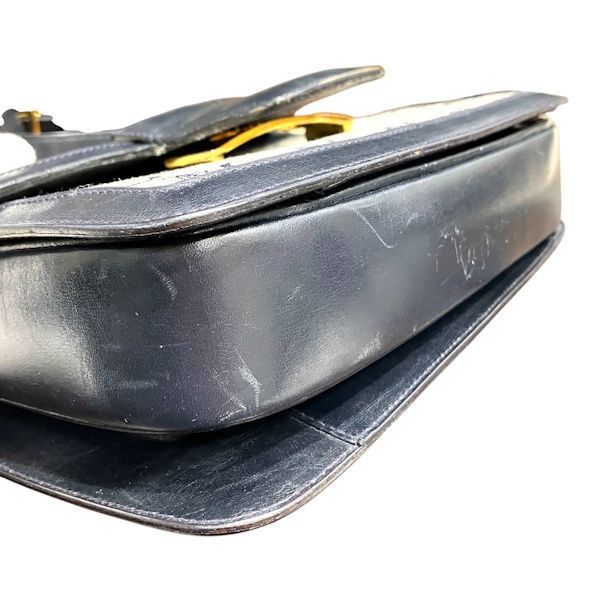 Celine Macadam Gray Leather Shoulder Bag — view 9