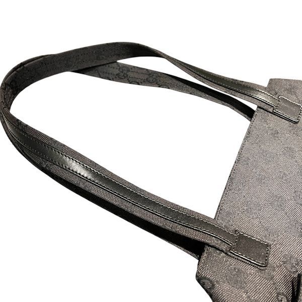 Gucci GG Black Leather Tote — view 6