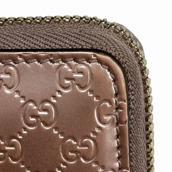 Gucci Micro Guccissima Pink Pearl Enamel Wallet — view 9