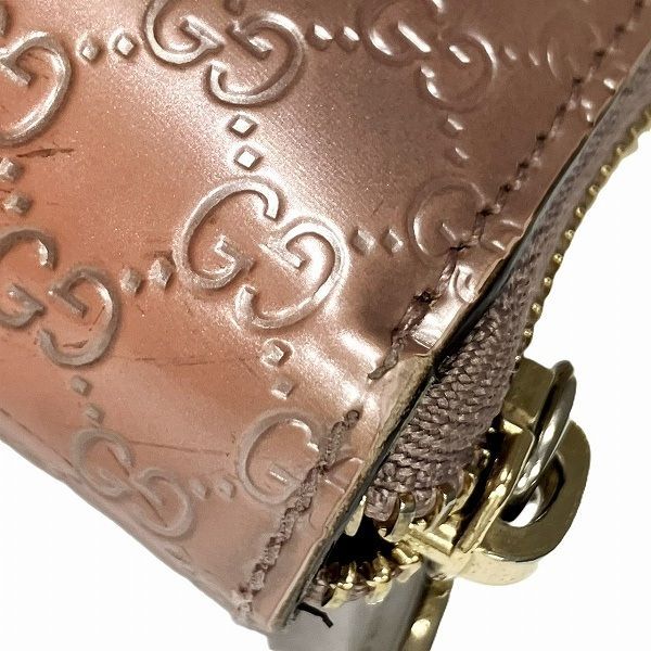 Gucci Micro Guccissima Pink Pearl Enamel Wallet — view 8
