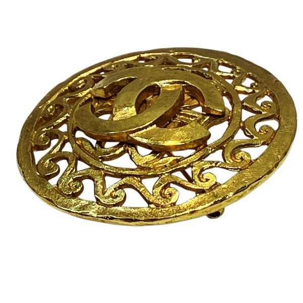 Chanel CC Logo Round Brooch — view 8