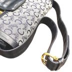 Celine Macadam Gray Leather Shoulder Bag — view 6