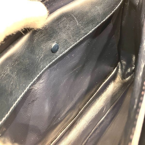 Celine Macadam Gray Leather Shoulder Bag — view 8
