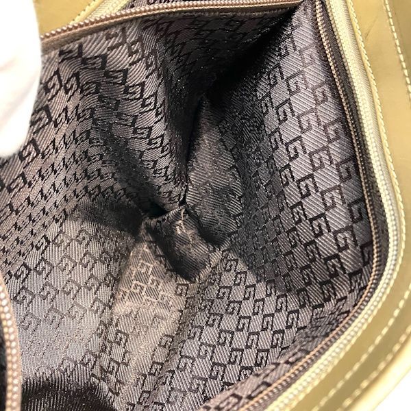Gucci Khaki Leather Tote — view 8
