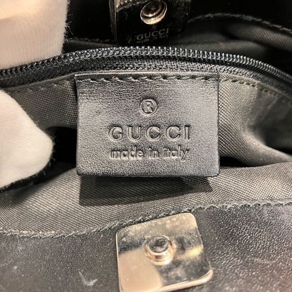 Gucci GG Black Leather Tote — view 4