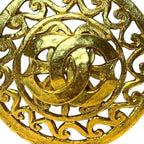 Chanel CC Logo Round Brooch — view 4
