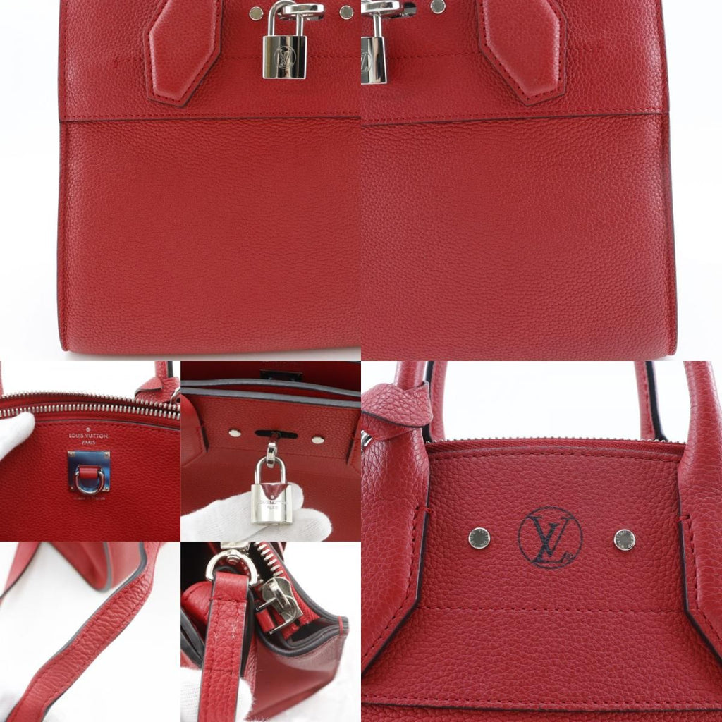 Louis Vuitton City Steamer PM 2-Way Shoulder Ca Furuge Red Handbag — view 8
