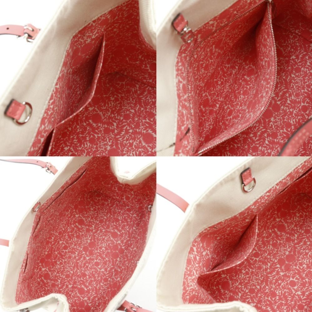 Louis Vuitton Cabas MM Summer Collection Canvas Corail Ivory Pink — view 6