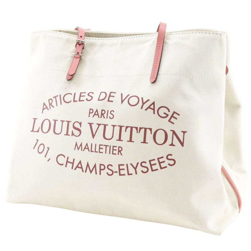 Louis Vuitton Cabas MM Summer Collection Canvas Corail Ivory Pink — view 2