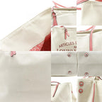 Louis Vuitton Cabas MM Summer Collection Canvas Corail Ivory Pink — view 9