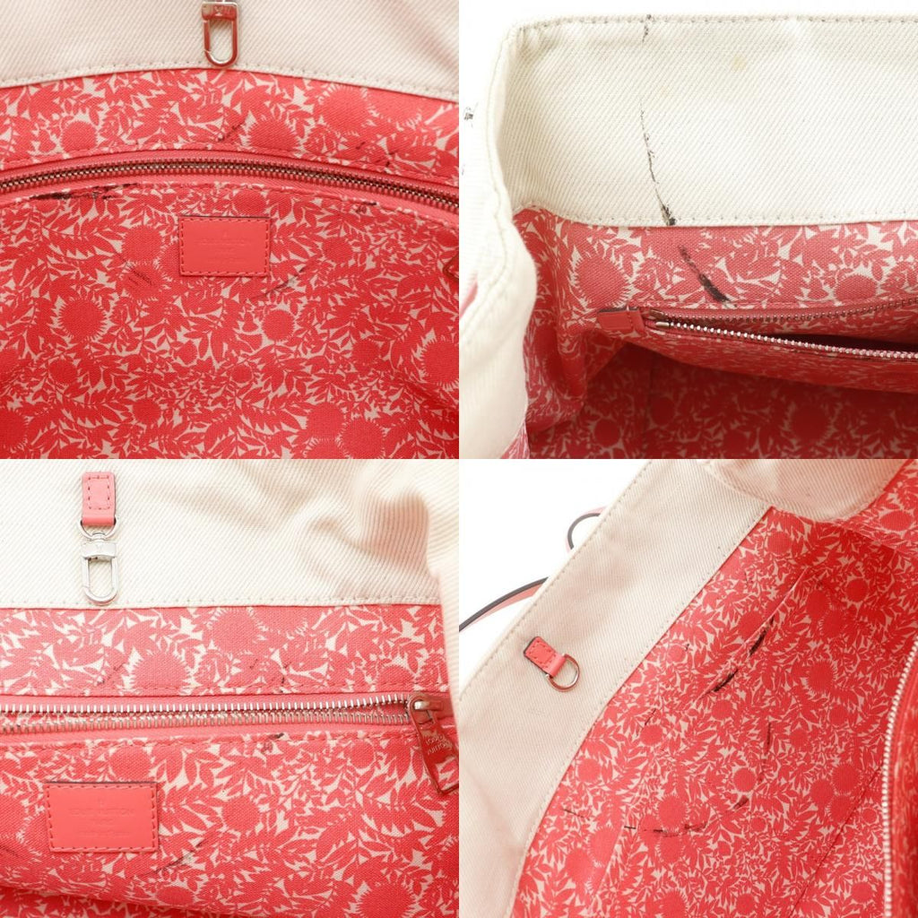 Louis Vuitton Cabas MM Summer Collection Canvas Corail Ivory Pink — view 7